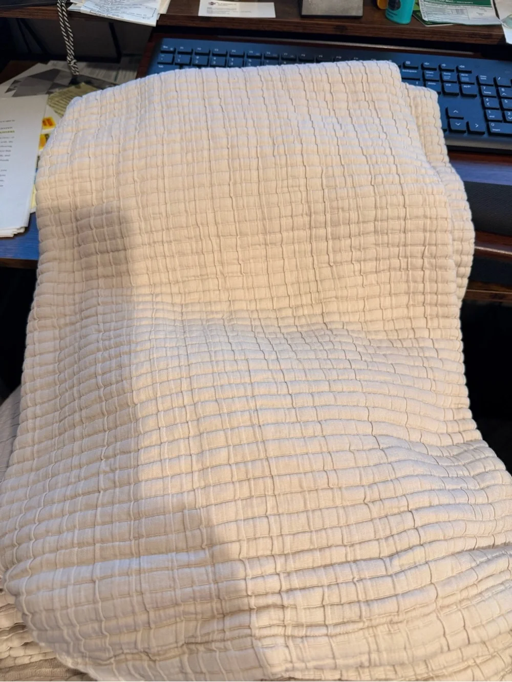 Quince Organic Ribbed Cotton Coverlet